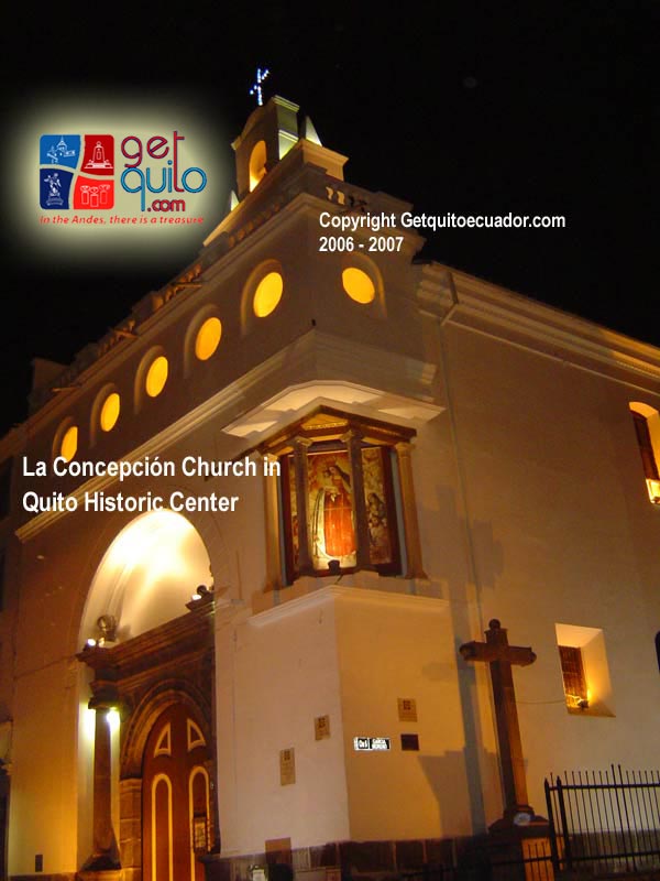 La Concepcion church at Quito Historic Center