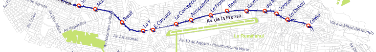 Metrobus Central way description and stations